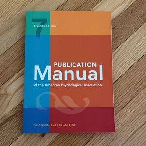 APA Publication Manual 7th Edition paperback